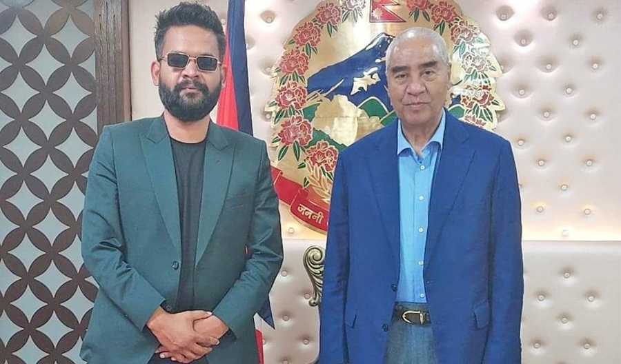 बालुवाटार पुगेर बालेन शाहले भेटे प्रधानमन्त्री देउवा