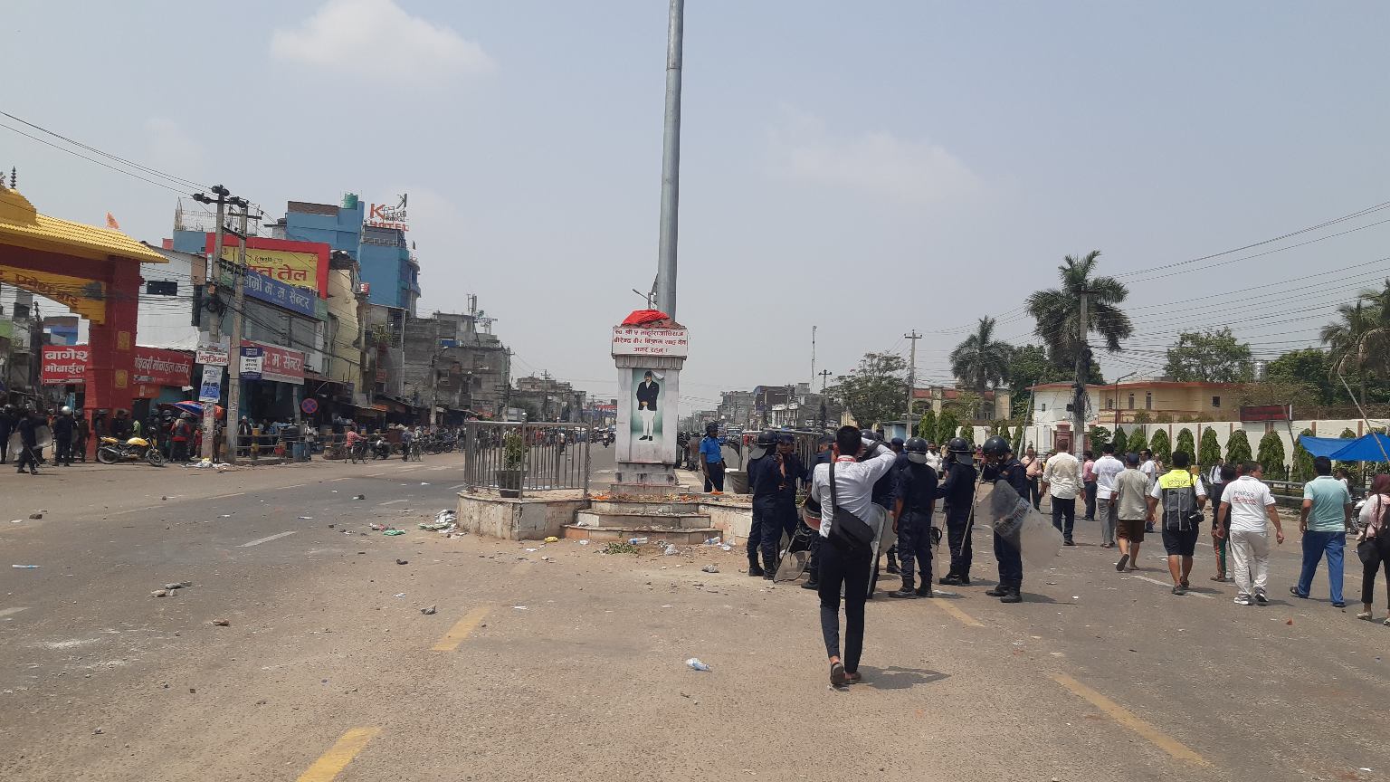 नेपालगञ्जमा झडप, केही प्रहरी घाइते