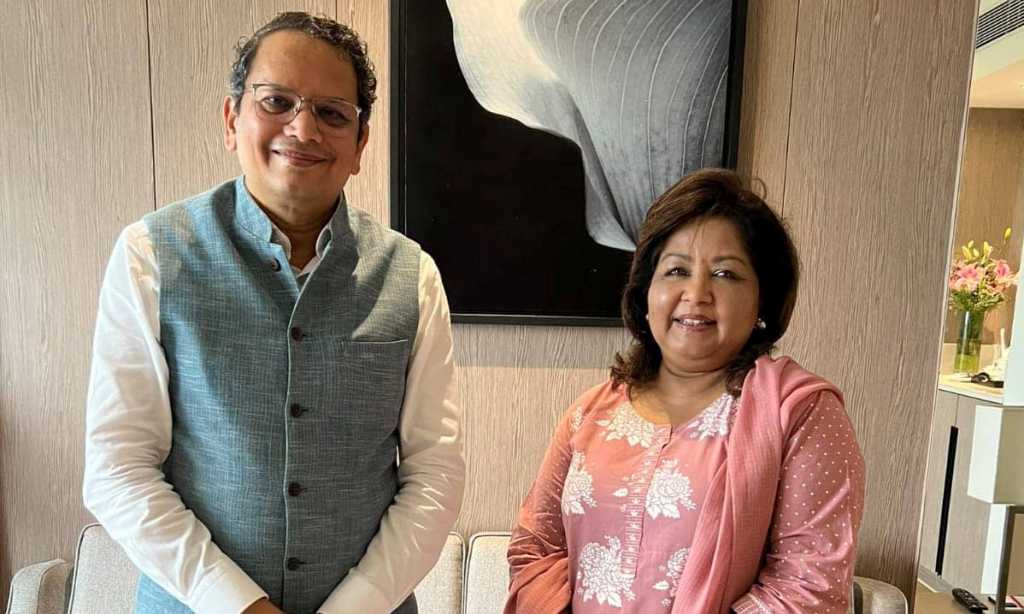 शल्यक्रियापछि भारतमा राजनीतिक भेटघाटमा आरजु, चौथाइवालेसँग भेट