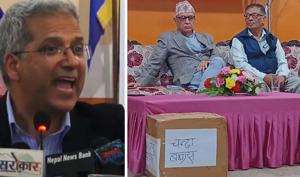 चन्दा बाकस थापेर काठमाडौं १ बाट चुनाव लड्ने रविन्द्र मिश्रकाे घाेषणा