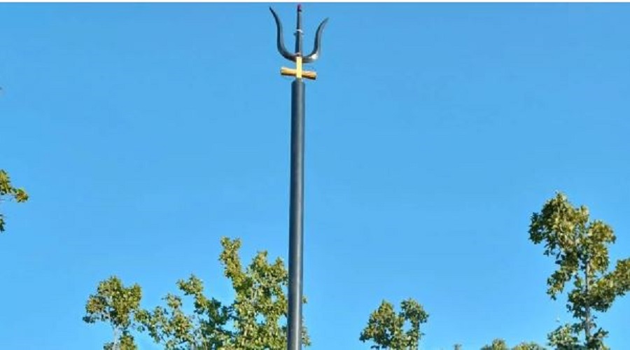 अर्घाखाँचीमा ४७ फिट अग्लो त्रिशूल स्थापना