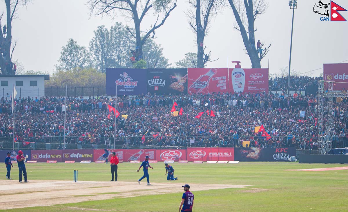 नेपाललाई तेस्रो सफलता, युएईका रिजवान रनआउट