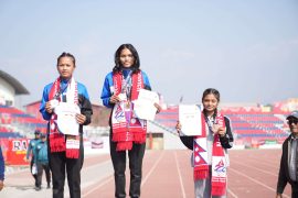 आठसय मिटर दौडमा त्रिभुवन विश्वविद्यालय प्रथम