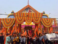 जलेश्वरमा भव्य कलशयात्रा, हजारौं श्रद्धालु सहभागी