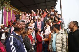 बर्जु तालको संरक्षण र विकासका लागि अध्यक्ष प्रचण्डसँग माग
