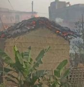 गरुडाको तरकारी बजारमा आगोलागी