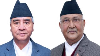 भिजिट भिसा प्रकरणमा संसद् अवरोध अन्त्य गर्न देउवा–प्रचण्डबीच छलफल हुने