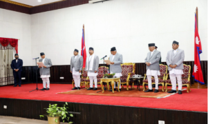 नवनियुक्त शिक्षामन्त्री पन्तले लिए शपथ