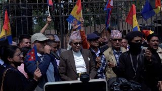 काठमाडौंमा राप्रपाको प्रदर्शन, तीनकुने घट्नाको छानविनको माग