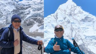 कांग्रेसका महामन्त्री विश्वप्रकाश शर्मा सगरमाथा आरोहण गर्दै