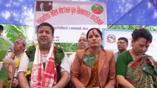 सांसद शर्माद्वारा मोरङको सुनझोडा खोलामा मोटरेबल पुलको शिलान्यास