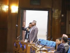 अर्थमन्त्री बोल्दाबोल्दै सांसद पाण्डेले सभामुखलाई प्रश्न गरे– ‘सभा सञ्चालन गर्ने तरिका भएन’