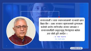 पत्रकारप्रति अनुदार हुनु सरकारको निरंकुशता– डा. शेखर कोइराला