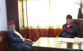 प्रचण्ड र माधव नेपालबिच भेटवार्ता