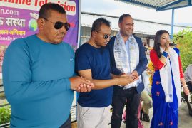 दृष्टिविहीन आमाघर निर्माणमा समाजसेवी दधी आचार्यको सहयोग
