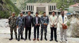 मितेरी पुलमा अस्थायी बेलिब्रिज निर्माण कार्य सुरु