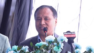 मन्त्री घिसिङले मेलम्ची खानेपानी आयोजनाको मुहान क्षेत्रमा भइरहेको अवरोध हटाउन पहल