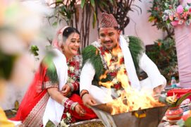 क्रिकेटर करण केसी र पत्रकार वर्षा बस्नेत वैवाहिक बन्धनमा