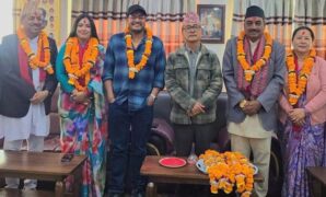 राप्रपाको संसदीय दलको नेता ज्ञानेन्द्र शाही र मुख्य सचेतक खुश्बु ओली