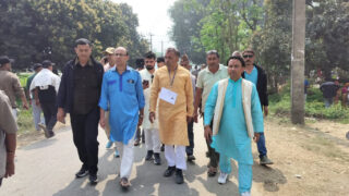 सर्लाही पुगे गगन, मतदान केन्द्रको गरे निरीक्षण