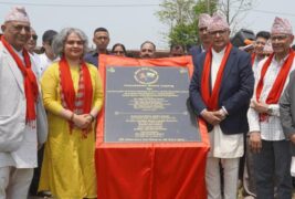 भारत सरकारको सहयोगमा झापामा विद्यालय भवन शिलान्यास