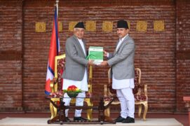 महालेखापरीक्षकको वार्षिक प्रतिवेदन राष्ट्रपतिसमक्ष पेश