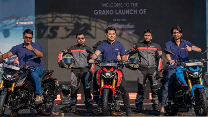 TVS मोटर कम्पनीले सार्वजनिक गर्‍यो नेपालकै सबैभन्दा शक्तिशाली TVS Apache RTR 160 4V