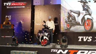 जगदम्बा मोटर्सद्वारा नेपालमा TVS NTORQ 125 Race XP Blaze Blue सार्वजनिक
