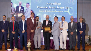 ‘नेशनल बेस्ट प्रिजेन्टेड एनुअल रिपोर्ट अवार्ड–२०२५’ को ‘गोल्ड अवार्ड’बाट नेपाल लाइफ सम्मानित