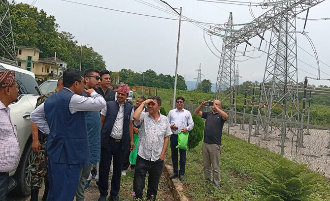 मार्कीचोक-भरतपुर २२० केभी प्रसारण लाइनबाट विद्युत् प्रवाह सुरु