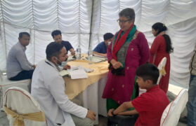 केएमसीको कामना परिसरमा निःशुल्क स्वास्थ्य शिविर